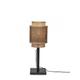 Lampe de table bambou abat-jour bambou naturel/noir, h. 45cm