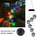 Let The Sun S Energy Sing with Our Colorful Wind Chimes! HIMIWAY Solar-Powered Wind Chimes Solar Led Wind Chimes Lights Dogs Cat Six Reminder Waterproof Color Changing Balcony Yard Patio Decor