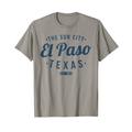 El Paso Texas Vintage Minimalistisches Retro Souvenir TX El Paso T-Shirt