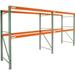 Global Industrial B2282487N 120 x 48 x 48 in. Tear Drop Add-On Pallet Rack Green & Orange