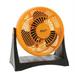 Comfort Zone 8 3-Speed Wall-Mountable High-Velocity Fan with Plastic Blades and 180-Degree Adjustable Tilt Orange