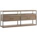 Bernhardt Casa Paros 74" Console Table Wood/Metal in Brown | 32 H x 74 W x 16 D in | Wayfair 317912