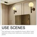 Indoor Modern Wall Sconces Water Pattern Copper Natural Color Amber Wall Lights for Home Living Room Bedroom