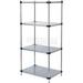 Nexel 5 Tier Solid Galvanized Steel Shelving Starter Unit 48 W x 18 D x 63 H