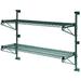 24 Deep x 42 Wide x 24 High Adjustable 2 Tier Freezer Wall Mount Shelving Kit