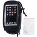 4.8 Inch Cycling Bike Front Bag Tube Frame Pouch Touch Screen Phone Bag for 4.2 -4.8 Phone (Black)