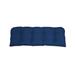 Plow & Hearth Indoor/Outdoor 41.75" x 18.75" x 3" Seat Cushion Polyester in Blue | 3 H x 41.75 W x 18.75 D in | Wayfair 62K93 02