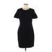 Cynthia Steffe Casual Dress - Shift: Black Solid Dresses - Women's Size 10