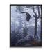 Stupell Industries Eagle Flying Woodland Scene Framed On Wood by Daniel Smith Photograph Wood in Blue/Brown | 14 H x 11 W x 1.5 D in | Wayfair