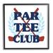 Stupell Industries Par Tee Club Golf Clubs Framed On Wood by Lil' Rue Graphic Art Wood in Blue/Brown/Red | 12 H x 12 W x 1.5 D in | Wayfair