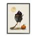 Stupell Industries Halloween Black Bird Witch Framed On Wood by Shanda Louis Graphic Art Wood in Black/Brown/Orange | 14 H x 11 W x 1.5 D in | Wayfair