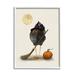 Stupell Industries Halloween Black Bird Witch Framed On Wood by Shanda Louis Graphic Art Wood in Black/Brown/Orange | 14 H x 11 W x 1.5 D in | Wayfair