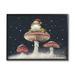 Stupell Industries Frog In Santa Hat Snowy Mushrooms Framed On by Roy Thompson Painting in Black/Brown/Red | 24 H x 30 W x 1.5 D in | Wayfair