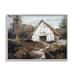 Stupell Industries Quiet Woodland Cabin Landscape Framed On Wood by Nina Blue Painting Wood in Brown/Gray/White | 16 H x 20 W x 1.5 D in | Wayfair