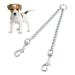 Dicephalous Double Buckle Dog Training Leash Heavy Duty Durable Walking Lead for Small and Medium Dogs