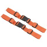 Uxcell Backpack Chest Strap 2 Pack Polyester Adjustable Replacement Strap with Quick Release Buckle Orange