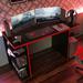 Wade Logan® Gaiana Gaming Desk Wood in Red/Black | 29.53 H x 53.54 W x 23.62 D in | Wayfair DC75652484614C04A4D3A3D5BC530D20