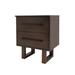 Latitude Run® 2 - Drawer Solid Wood Nightstand Wood in Gray/Black | 26 H x 22 W x 16 D in | Wayfair 5599419B121447C6A0483F18F3EBFB0A