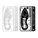 2Pcs Professional Outdoor Survival Multi-tool Cards for Camping Hiking Fishing