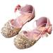 niuredltd children s girls dress shoes princess sandals summer baotou flat leather shoes dance shoes size 31