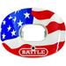 Battle Sports Chrome American Flag 2.0 Oxygen Mouthguard - Red/White/Blue
