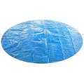 1PC Swimming Pool Solar Cover Heat Insulation Swim Pool Cover Round Kids Pool Cover Dustproof Swimming Pool Cover for Pool Use (Blue Diameter 2.40M)