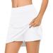 Yubnlvae Womens Casual Solid Tennis Skirt Yoga Sport Active Skirt Shorts Skirt