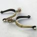 YLLSF 1 Pair Horse Riding Spur Equestrian Long Head Gear Zinc Alloy Western