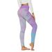 Hvyesh Women s Yoga Pants Compression Legging Fitness High Waist Pants Stretch Tummy Control Trousers Print Casual Active Wear