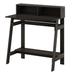 Red Barrel Studio® Emmarie 31.6" W Rectangle Computer Desk Wood/Metal in Black/Brown/Gray | 35.5 H x 31.6 W x 17.5 D in | Wayfair