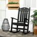 Red Barrel Studio® Haroldine Outdoor Rocking Chair in Black | 41.75 H x 26.5 W x 34.5 D in | Wayfair 8B2A75E6CCEE40EE9993242CA4378638