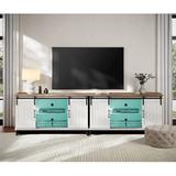 Gracie Oaks Trana Entertainment Center for TVs up to 88" Wood in Brown | Wayfair 42EADF5DE8674D438DF1D7D59760AEFD