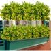 4/8/12PCS Artificial Flowers for Outdoors Fake Plastic Pearls Flowers UV Resistant Faux Shrubs Greenery for Indoor Outsides Home Window box Office Garden Porch DÃ©cor