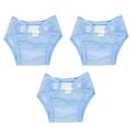 3Pack Baby Diapers Reusable Cotton Cloth Diaper Washable Mesh Pocket Nappy Newborn Breathable Training Pants