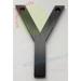 Apartment number Y Sign ( Black Aluminium 3 inch)-Floating Mount Apartment Number sign-The Mont Dom line -ref18722