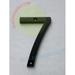 House number 7 sign ( Black Aluminium 8 inch)-Floating Mount House Number sign-The Mont Dom line -ref18722