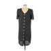 Dawn Joy Fashions Casual Dress: Black Polka Dots Dresses - Women's Size 11