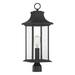 Savoy House Hancock 8.5" Wide Matte Black 1-Light Outdoor Post Lantern