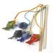 Natural Wool Fish Assorted Color Cat Toys, Small