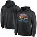 Men's Black Pink Floyd Dark Side Of The Moon Washed Pullover Hoodie