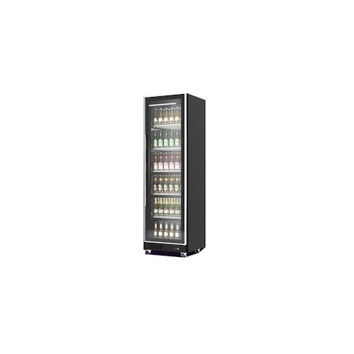 Mobiler Flaschenkühlschrank mit 1 Glastüren Getränkekühlschrank Kühlschrank Gastro 387 L 0/10°C ISO 48 mm
