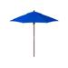 Arlmont & Co. Natelle 7' 6" Market Sunbrella Umbrella, Wood in Blue/Navy | 93.1 H x 90 W x 90 D in | Wayfair 2F77831784E94771A772280072991FA9