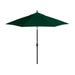 Arlmont & Co. 9-Foot Octagonal Stone Black Aluminum Market Patio Umbrella w/ Crank & Tilt In Olefin Metal | 101 H x 108 W x 108 D in | Wayfair