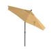 Arlmont & Co. 9-Foot Stone Black Aluminum Patio Market Umbrella w/ Push-Button Tilt In Sunbrella Metal | 101 H x 108 W x 108 D in | Wayfair