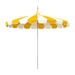 Arlmont & Co. 8.5-Foot White Pagoda Market Umbrella w/ Two-Toned Fabric & Fiberglass Ribs In Sunbrella Metal | 109.4 H x 102 W x 102 D in | Wayfair