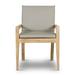 Latitude Run® Tullytown Acacia Outdoor Dining Armchair w/ Cushion Wood in Brown | 34.25 H x 23.25 W x 25.5 D in | Wayfair