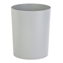 PROREGAL Runder feuerfester Papierkorb & Abfallsammler aus Kunststoff | 13 Liter, HxØ 29,5x23,5cm | Grau Image