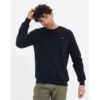 Threadbare Men's Black Crew Neck Sweatshirt