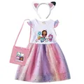 AdTosCartoon Gabby Cats Fly Sleeve fur s Baby Girl fur s Bag and Sauna Band Kids Gabby's Races