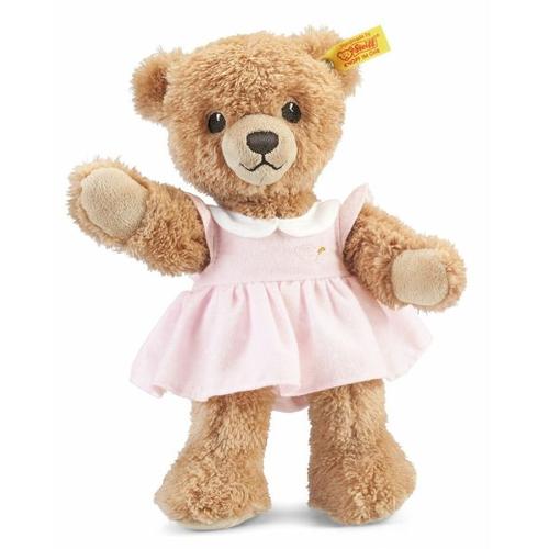 Steiff 239526 - Schlaf-gut-Bär, Teddybär im Schlafanzug, rosa, 25 cm - Steiff